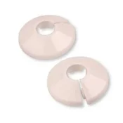 shumee Bela rozeta (plastični ovratnik za prekrivanje cevi radiatorja) 22 mm