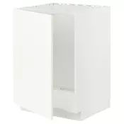 METOD Podni element za sudoperu, bela/Vallstena bela, 60x60 cm