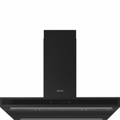 SMEG napa otočna KLTI9L4MB, črna mat