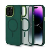 shumee OVITEK ZA iPhone 15 PLUS MAGSAFE OJAČAN ZELEN OVITEK + STEKLO