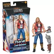 HASBRO Marvel Hasbro Legends Thor: Love and Thunder Ravager Thor Akcijska figurica 15-cm zbirateljska igrača, 1 dodatek, 1 del za sestavljanje figure, večbarvna (F1408), (20838836)