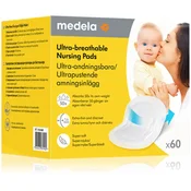 Medela Ultra-breathable Nursing Pads blazinice za dojenje za enkratno uporabo izjemno zračne 60 kos