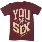 You Me At Six Cube Maroon Red XL Majica