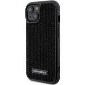 Karl Lagerfeld KLHCP15SHDSPLK iPhone 15 6.1 black hardcase Rhinestone Logo Metal Plate (KLHCP15SHDSPLK)
