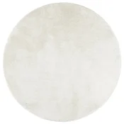 Vidaxl Preproga OVIEDO s kratkimi vlakni krem O 120 cm