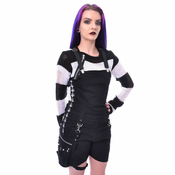 Ženske kratke hlače Heartless - PENTACRAFT DUNGAREES - BLACK - POI909