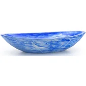 Casa Padrino luxury washbasin bowl blue/white 60.9 x 29.7 x H. 11.9 cm - Handmade concrete washbasin - Luxury bathroom accessories
