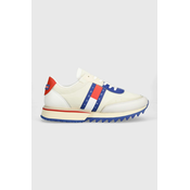 Tenisice Tommy Jeans TJM RUNNER TRANSLUCENT boja: bež, EM0EM01219