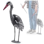 KADAX Vrtna figurica Figurica Vrtni okras Dekoracija Velika čaplja 70 cm XXL, (5000350992)
