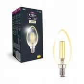 LED žarnica z žarilno nitko C37, E14, 4W, 3000K