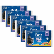 Vrečke BRIT Premium Cat Fish Plate 6x(4x100 g)