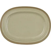 CHURCHILL Art de Cuisine Igneous plitev ovalni krožnik, dolžina: 355 mm (6 kos)
