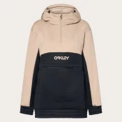 Ženska jakna Oakley Tnp Nose Grab Softshell Hoodie, humus/blackout (M)