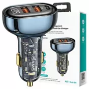 USAMS USAMS MREŽNI POLNILEC 2XUSB+1XUSB-C 125W ZA TELEFONE IN TABLICE, (22007290)