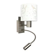 Brilagi - LED fleksibilna lampa BOBO 1xE27/25W/230V + LED/3W mat hrom/bela/zecici