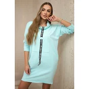 Dress with mint tie