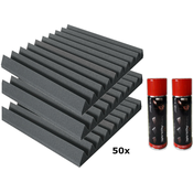 Mega Acoustic PA-PMK7-DG-5050 Dark Gray SET Dark Grey Absorpcijska pena