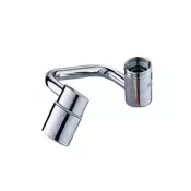 Prilagodljiv vrtljiv podaljšek pipe krom