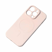 Liquid Silicone MagSafe ovitek za iPhone 15 Pro, Pink