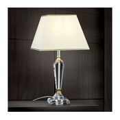 Orion LA 4-1201 - Kristalna stona lampa VERONIQUE 1xE27/60W/230V krem/prozirna
