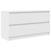 Vidaxl TV omarica bela 100x35x54 cm inženirski les
