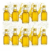 shumee 100x steklenička Gallone 40 ml za vzorce parfumov olivnega olja za poroko z galonskim pokrovčkom