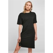 Womens dress with slit black