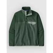 Patagonia LW Synch Snap-T Half-Zip Fleece Sweater canopy green