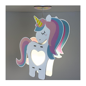 Dalber 41597 - Deciji luster UNICORN 1xE27/15W/230V