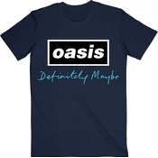 Oasis Definitely Maybe Text Logo Majica s kratkimi rokavi Navy Blue 2XL