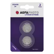 AgfaPhoto Baterija litijska, CR2430, 3 V, dugmasta, blister 2 kom - CR2430 B2