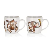 Banquet Keramični vrč MONKEY 320 ml, asorti, set 6