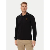 Aeronautica Militare Polo majica 262PO1653UP00082 Črna Regular Fit