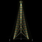 Vidaxl LED božično drevo 861 LED barvita 478 cm