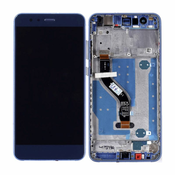 Huawei P10 lite - LCD zaslon + steklo na dotik + okvir (Sapphire Blue) TFT