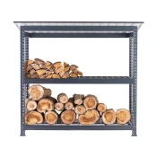 REGAL ZA DRVA KOVINSKI 195x219x120cm 2 POLICI 800kg ANTRACIT, TOP PROFI | Topdom