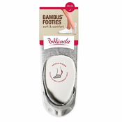 Bellinda BAMBOO FOOTIE SOCKS - Bamboo very low womens socks - black