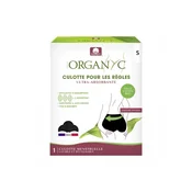 Organyc Menstrualne spodnjice, črne Velikost: S