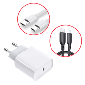 Starter pack za polnjenje telefona s stenskim adapterjem z USB-C vhodom in kablom
