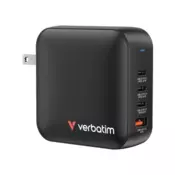Omrežni polnilnik Verbatim Mini GaN 165 W, 4 vrata (32216) - vtiči US/EU/UK