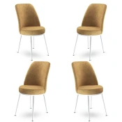 Hanah Home Set stolica Dexa, 45x89x42 cm, 4 komada, Belo-smede