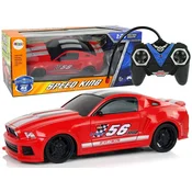 slomart Športni avto na daljinsko upravljanje R/C 1:24, dirkalni, rdeč, zatemnjena stekla