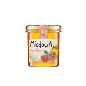 Mazurskie Miody Večcvetni Nectarowa Miód Nectarowy z Nutę Rasiny Miodowa Malina 400g Mazurskie Miody