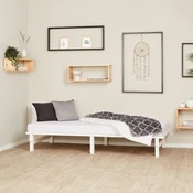 Homestyle4U Posteljni okvir, 90x200 cm, bela