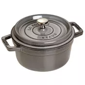 Okrogel lonec za kuhanje, grafitno siva O 22 cm Staub