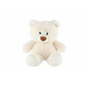 Teddies Medved sedi plišast 35cm bela