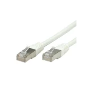 Value S/FTP (PiMF) Patch Cord, Cat.6, white 10 m networking cable