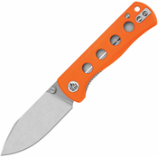 QSP Knife Canary Linerlock Orange G10