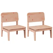 Vidaxl Vrtni stoli 2 kosa 60x52,5x72 cm Masivni les Douglas
