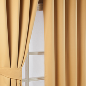 HOMESCAPES Homescapes Rumene Herringbone Chevron Blackout zavese Par Eyelet Style, 229x183 cm, (20749563)